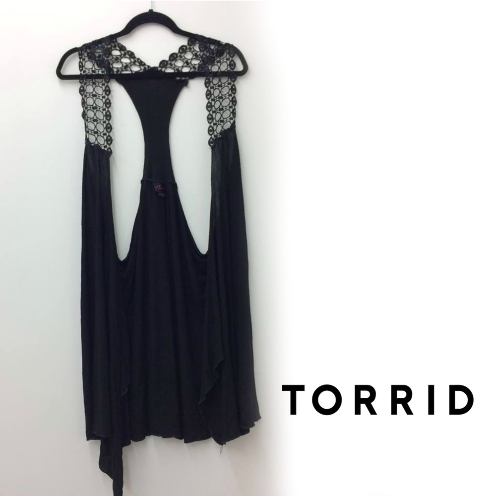 Torrid Crochet strap sleeveless cardigan - 5X